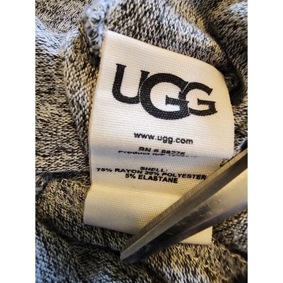 UGG Women's Grey Tied Hem Jogger Sweatpants Active Loungewear Ankle Crop SZ S - Picture 7 of 7